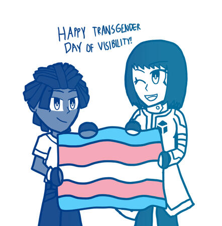 Happy Transgender Day of Visibility! (posted alongside Chill and Byte on 03-31-2024)