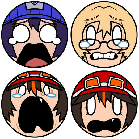 A digital artwork of Venom Pool Ball designs (based off of the ones in Strive) for Adrienne, Brendan, as well as two for Ember.