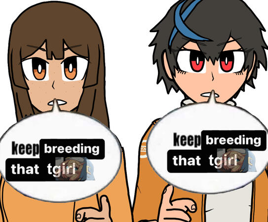 May and Unika saying to keep breeding that tgirl